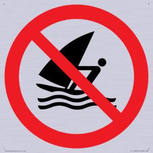 Prohibition: No windsurfing